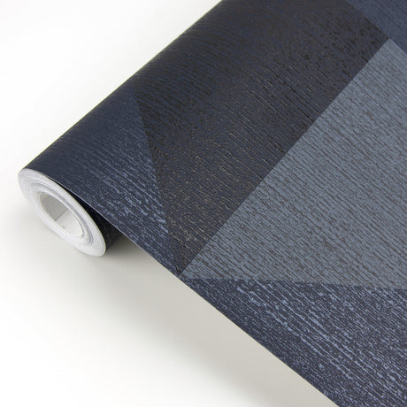 Eijffinger 395826 Diamond Blue Tri-Tone Geometric Wallpaper