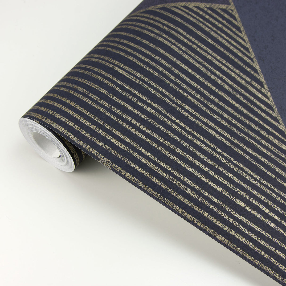 Eijffinger 395834 Art Deco Dark Blue Glam Geometric Wallpaper