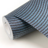 Eijffinger 395853 Curves Blue Glittering Waves Wallpaper