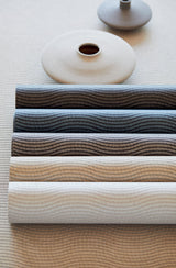 Eijffinger 395853 Curves Blue Glittering Waves Wallpaper