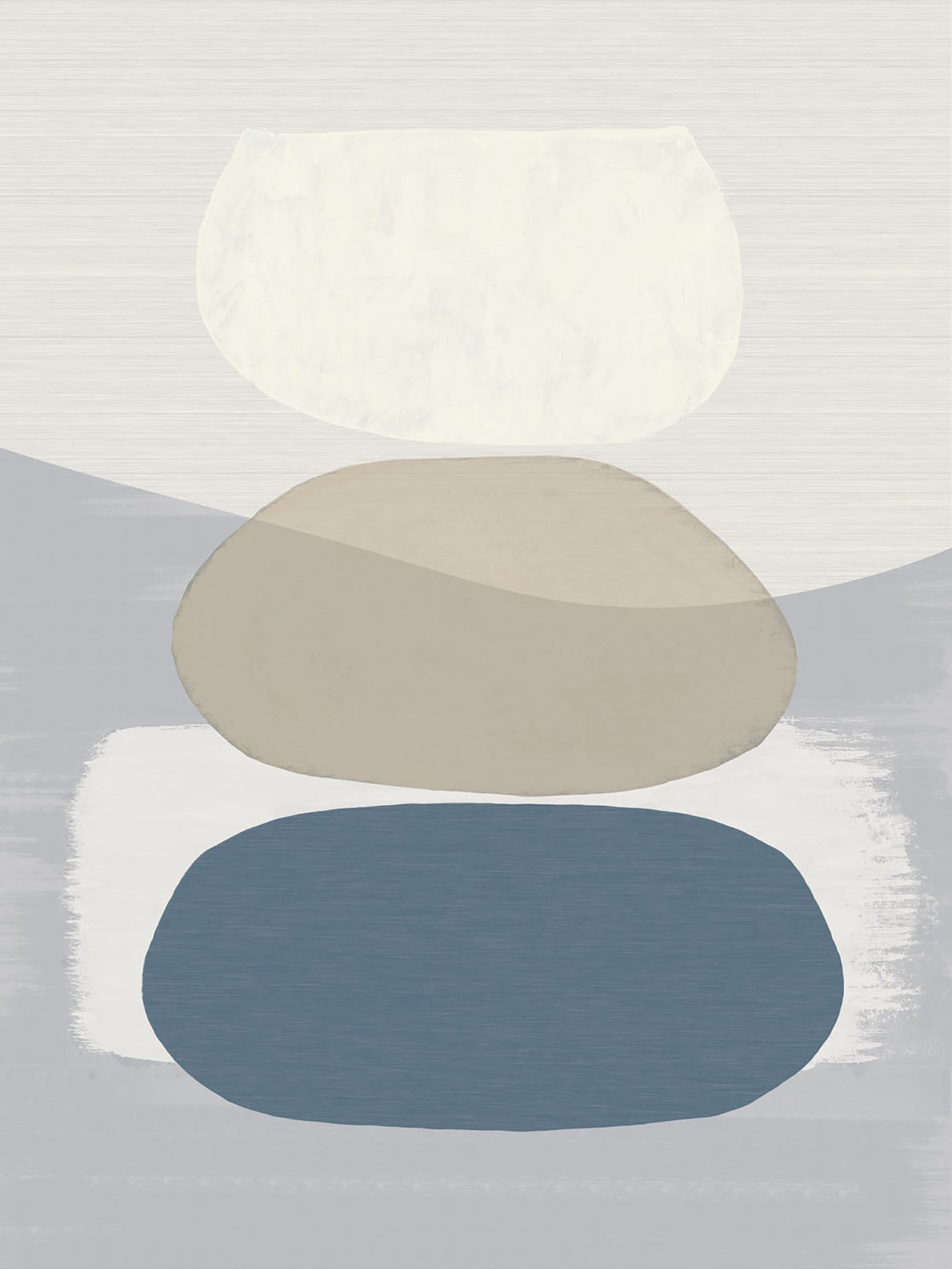 Eijffinger 395892 Blue Balancing Rocks Wall Mural