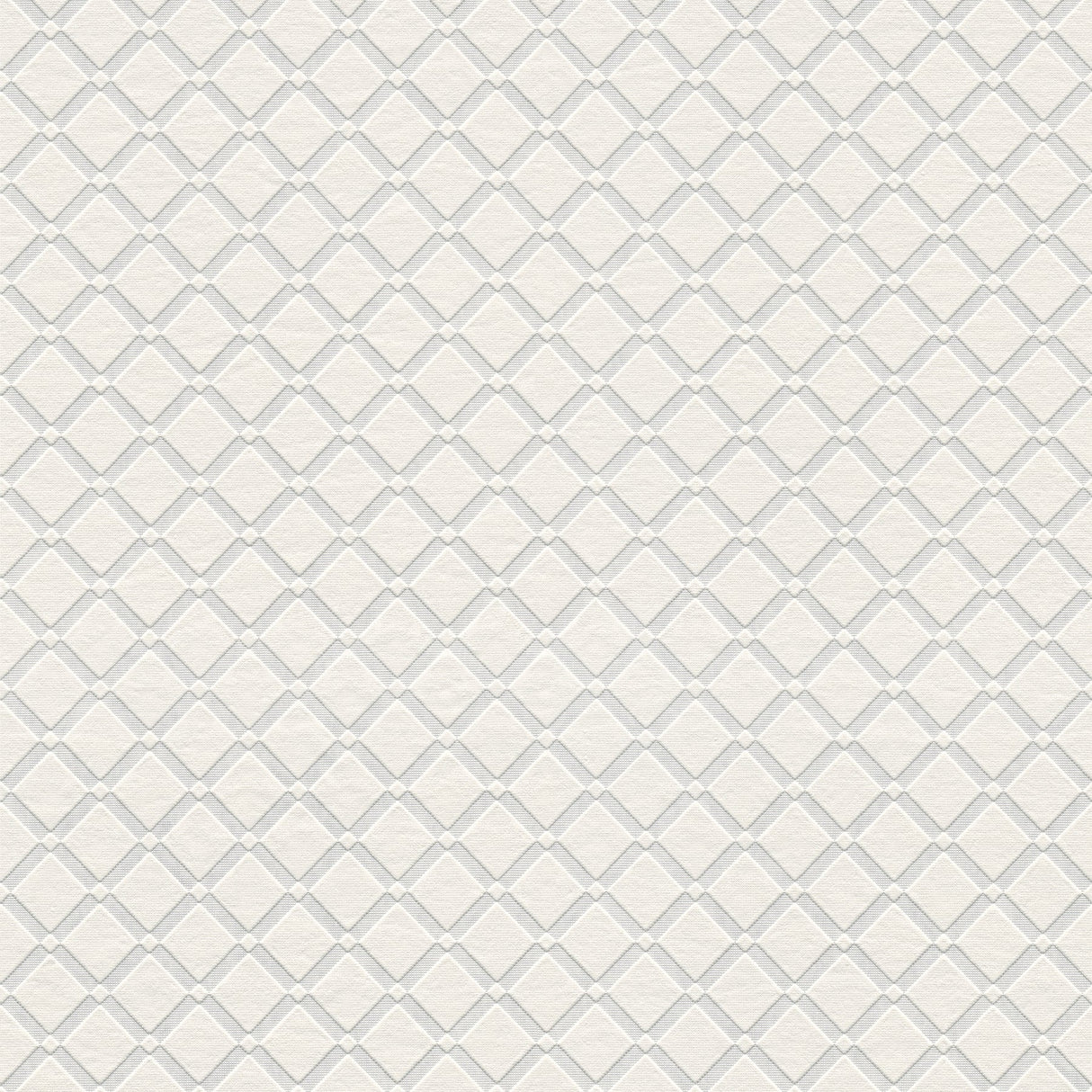 Brewster 4000-5281-17 Armin White Diamond Trellis Paintable Wallpaper