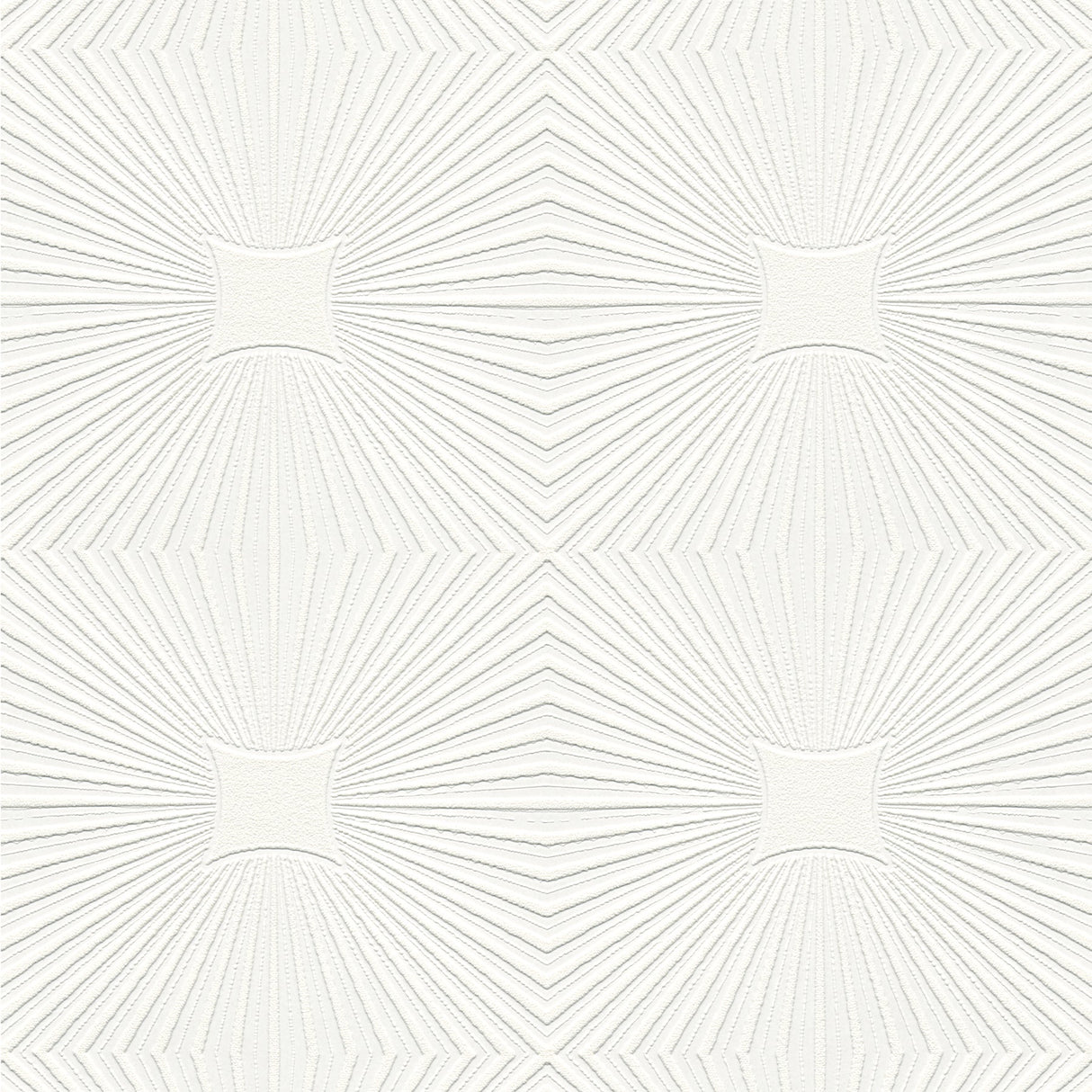 Brewster 4000-6639-17 Silvie White Tin Burst Paintable Wallpaper