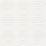 Brewster 4000-6640-13 Wright White Tin Paintable Wallpaper