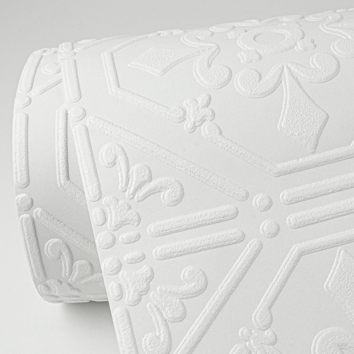 Brewster 4000-93996 Brooklyn White Tin Paintable Wallpaper