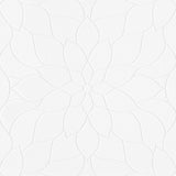 Brewster 4000-9507-10 Anselm White Floral Bloom Paintable Wallpaper