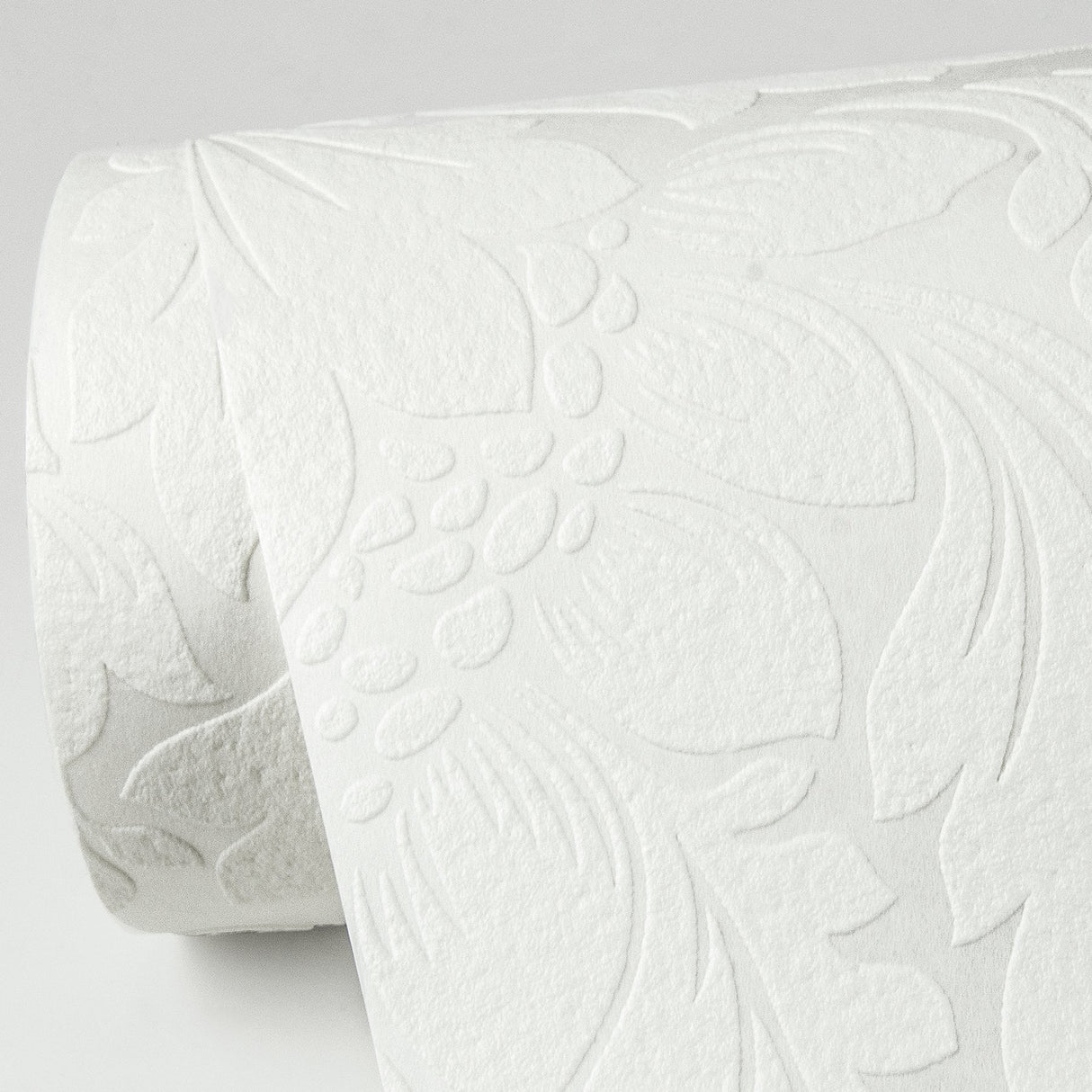 Brewster 4000-95135-1 Jan White Damask Paintable Wallpaper