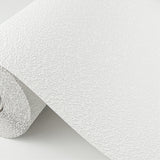 Brewster 4000-96299 Stinson White Stucco Texture Paintable Wallpaper