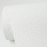 Brewster 4000-96299 Stinson White Stucco Texture Paintable Wallpaper