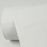 Brewster 4000-99423 Bridgers White Exposed Brick Wall Paintable Wallpaper