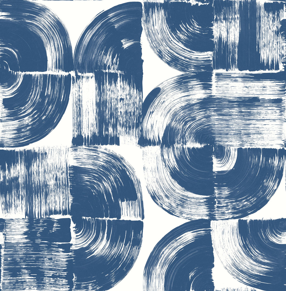 A-Street Prints 4014-26407 Giulietta Blue Painterly Geometric Wallpaper