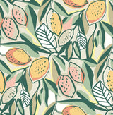 A-Street Prints 4014-26419 Meyer Peach Citrus Wallpaper