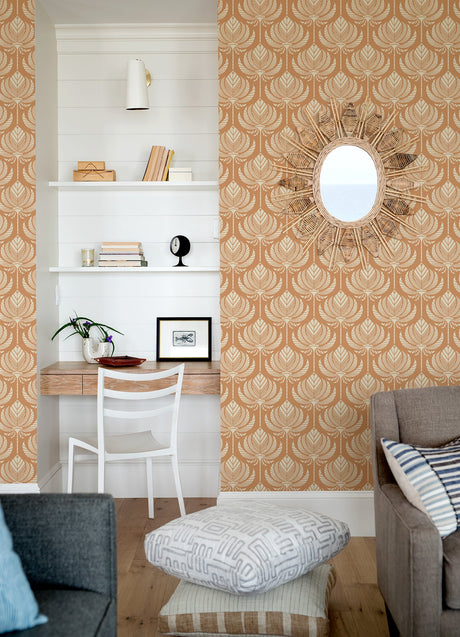 A-Street Prints 4014-26424 Palmier Lotus Fan Wallpaper - Eade's Wallpaper