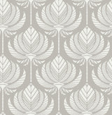 A-Street Prints 4014-26425 Palmier Grey Lotus Fan Wallpaper