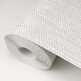 Advantage 4015-3443-11 Cahaya White Woven Wallpaper