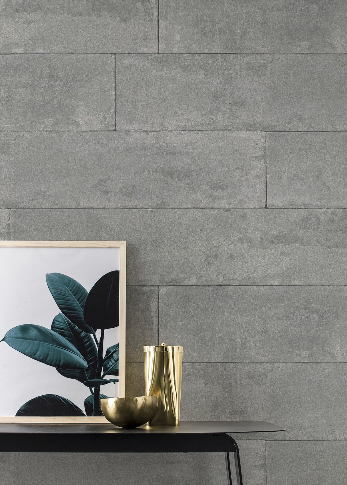 Advantage 4015-426021 Lanier Grey Stone Plank Wallpaper