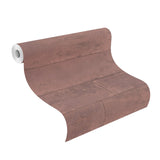 Advantage 4015-426045 Lanier Oxblood Stone Plank Wallpaper