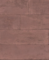 Advantage 4015-426045 Lanier Oxblood Stone Plank Wallpaper