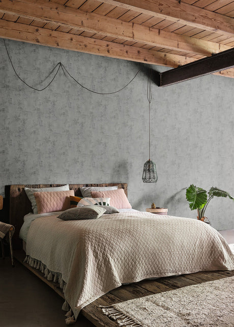 Advantage 4015-426328 Osborn Charcoal Distressed Texture Wallpaper
