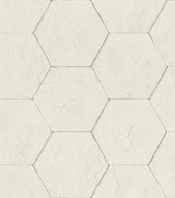 Advantage 4015-427110 Bascom Dove Stone Hexagon Wallpaper