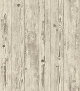 Advantage 4015-427318 Albright Ivory Weathered Oak Panels Wallpaper