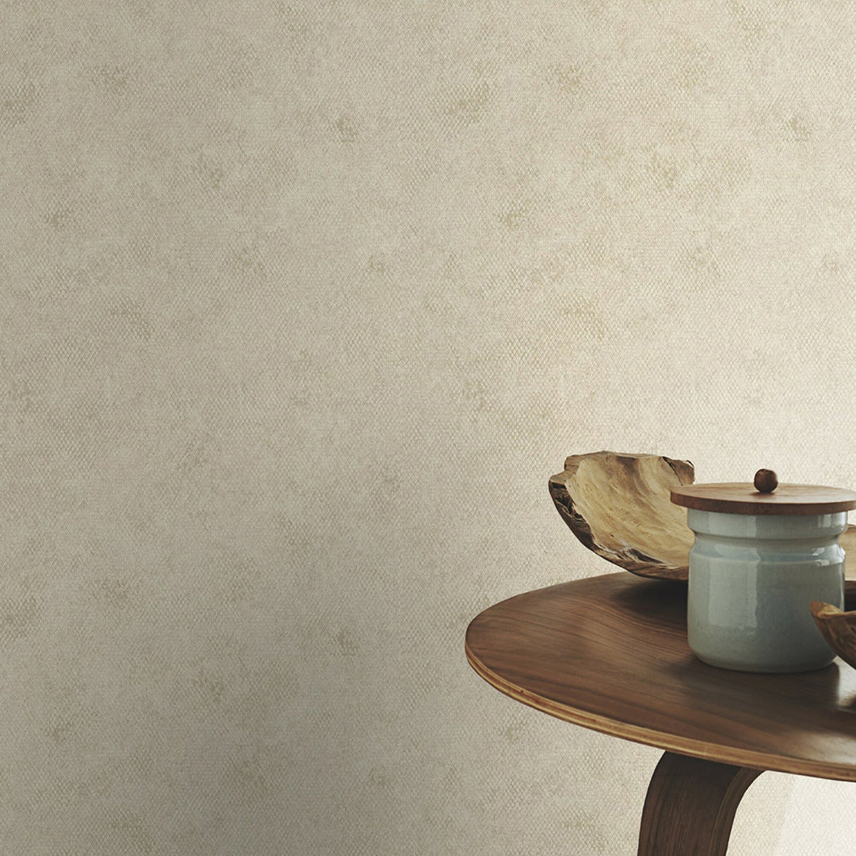 Advantage 4015-550665 Roderick Beige Faux Snakeskin Wallpaper