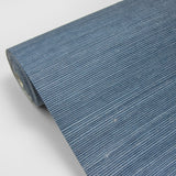 Advantage 4018-0003 Lamphu Blue Sisal Grasscloth Wallpaper