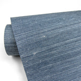 Advantage 4018-0003 Lamphu Blue Sisal Grasscloth Wallpaper