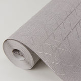 A-Street Prints 4019-86406 Paititi Silver Diamond Trellis Wallpaper