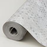 A-Street Prints 4019-86414 Felsic Silver Studded Cube Wallpaper