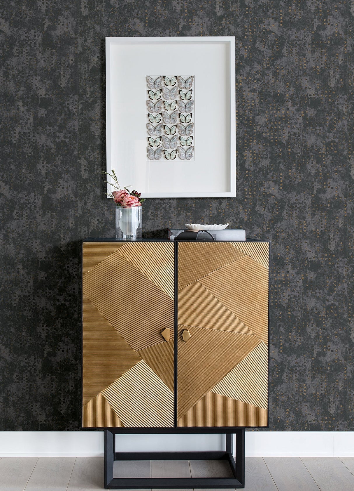 A-Street Prints 4019-86415 Felsic Stone Studded Cube Wallpaper