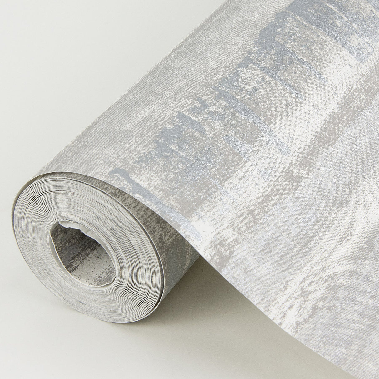 A-Street Prints 4019-86417 Rakasa Silver Distressed Stripe Wallpaper