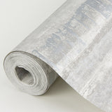 A-Street Prints 4019-86417 Rakasa Silver Distressed Stripe Wallpaper
