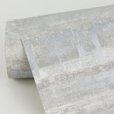 A-Street Prints 4019-86417 Rakasa Silver Distressed Stripe Wallpaper