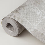 A-Street Prints 4019-86421 Varak Silver Checkerboard Wallpaper