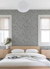 A-Street Prints 4019-86421 Varak Silver Checkerboard Wallpaper