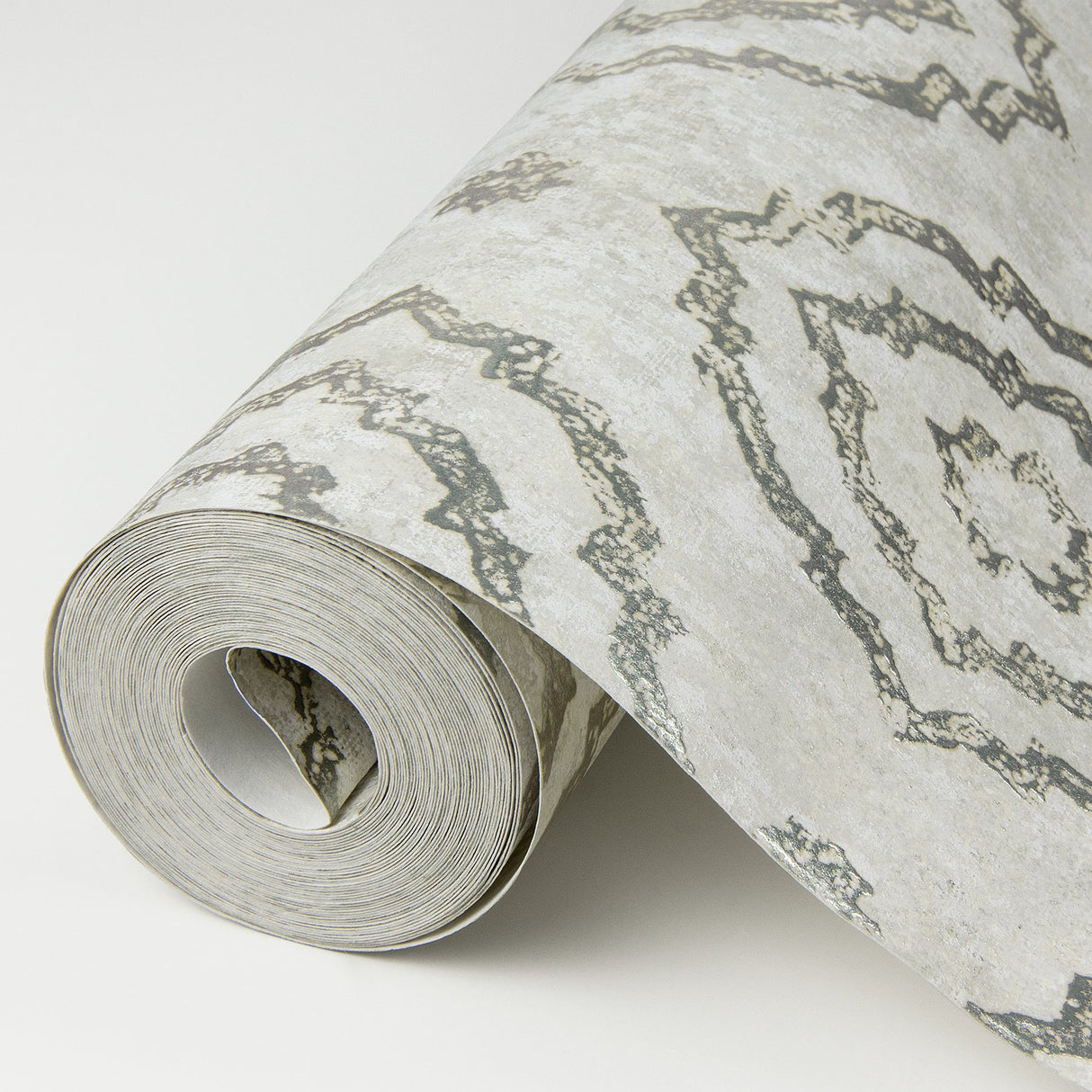 A-Street Prints 4019-86424 Uma Platinum Star Medallion Wallpaper