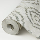 A-Street Prints 4019-86424 Uma Platinum Star Medallion Wallpaper