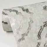 A-Street Prints 4019-86424 Uma Platinum Star Medallion Wallpaper
