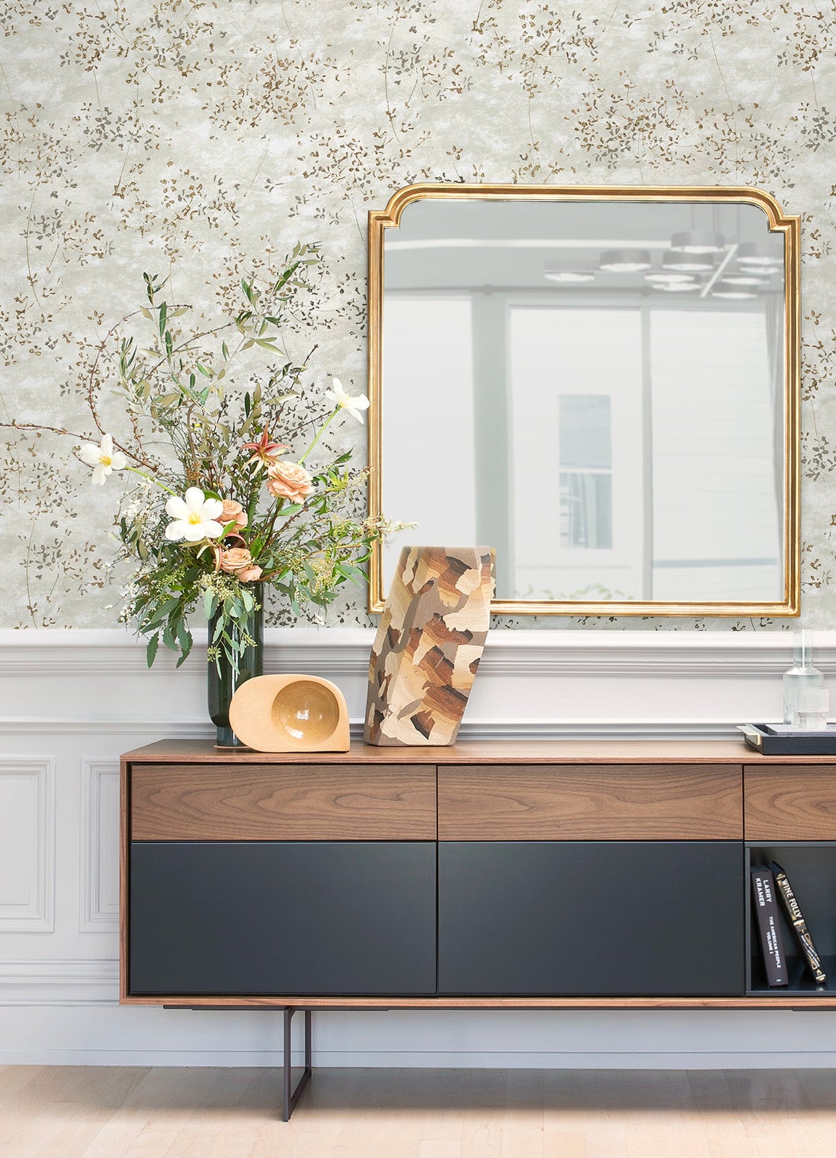 A-Street Prints 4019-86428 Arian Champagne Inkburst Wallpaper