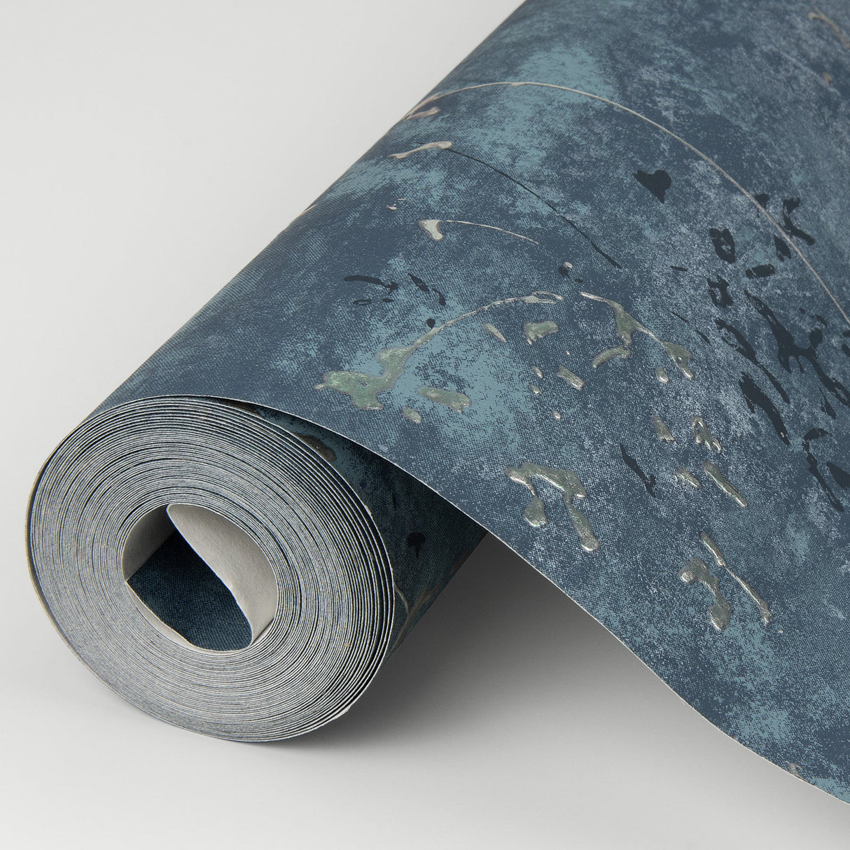 A-Street Prints 4019-86429 Arian Blue Inkburst Wallpaper