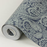 A-Street Prints 4019-86442 Artemis Sapphire Floral Damask Wallpaper