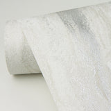 A-Street Prints 4019-86499 Delesse Platinum Marbled Wallpaper