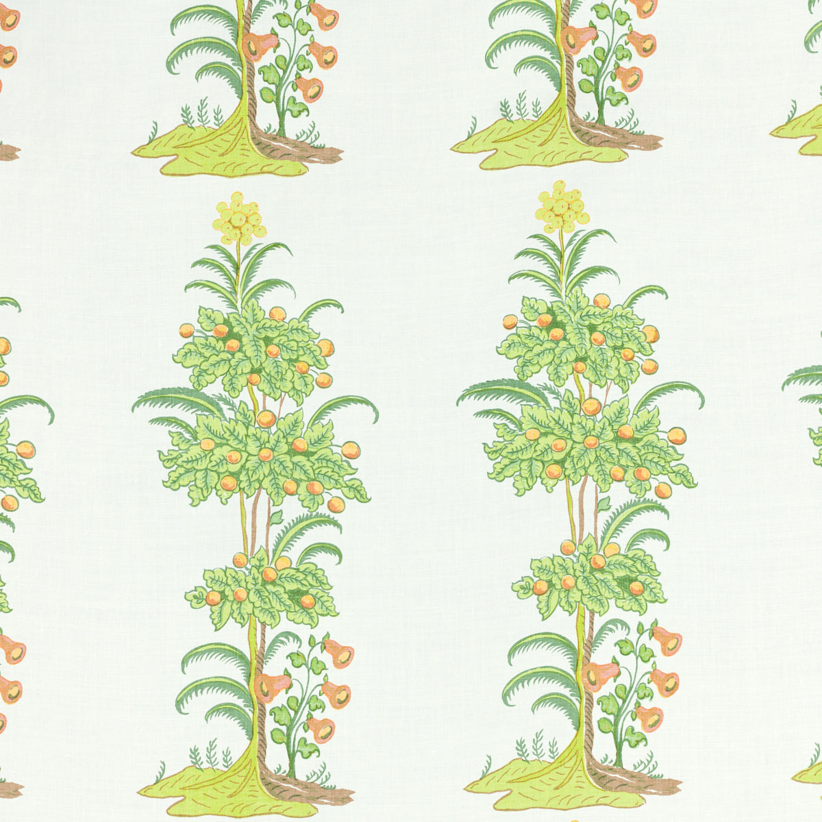 Schumacher 401B42 MANDARIN in LIME Fabric - RAOUL TEXTILES