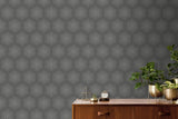 Advantage 4020-50609 Milo Dark Grey Bubble Geometric Wallpaper