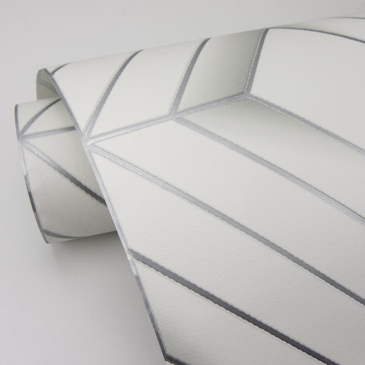 Advantage 4020-61400 Filmore White Diamond Panes Wallpaper