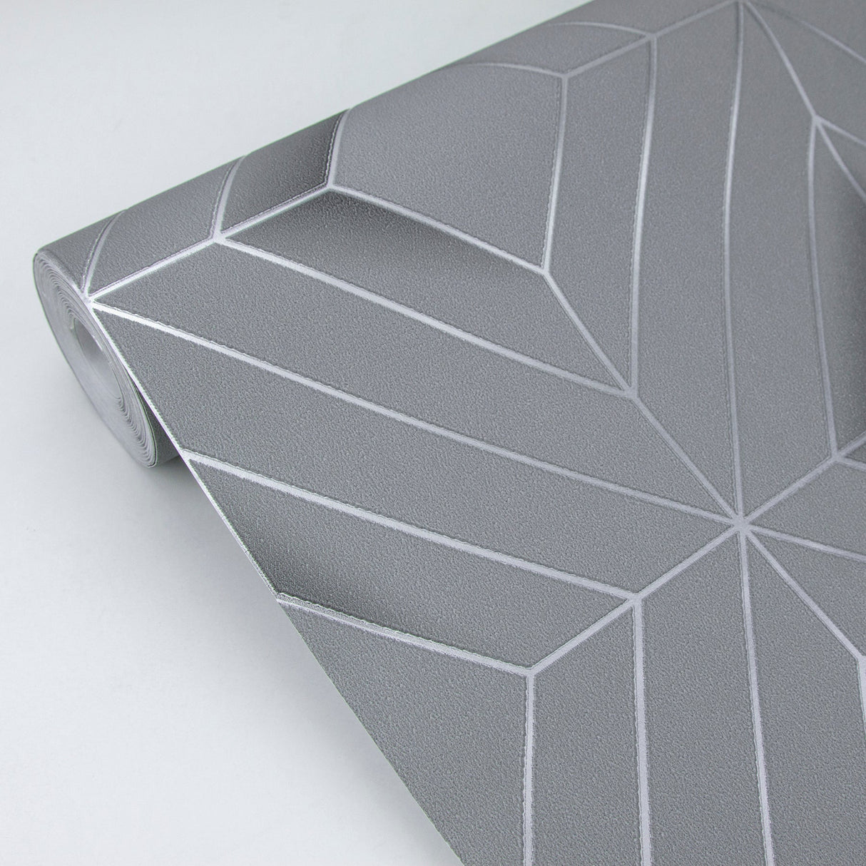Advantage 4020-61409 Filmore Grey Diamond Panes Wallpaper