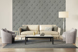 Advantage 4020-61409 Filmore Grey Diamond Panes Wallpaper