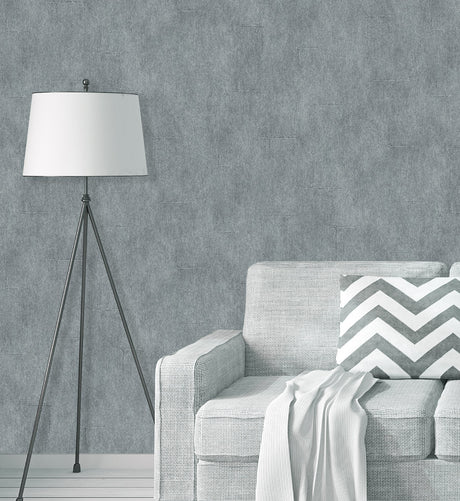 Advantage 4020-78529 Trent Grey Woven Texture Wallpaper