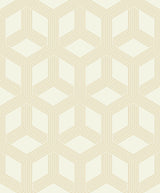 Advantage 4020-84207 Xander Cream Glam Geometric Wallpaper